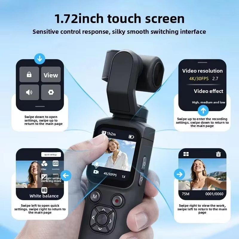 4K Live Streaming Camera Pocket Camera Review: Compact Touchscreen Vlogging Camera for Cycling and Travel