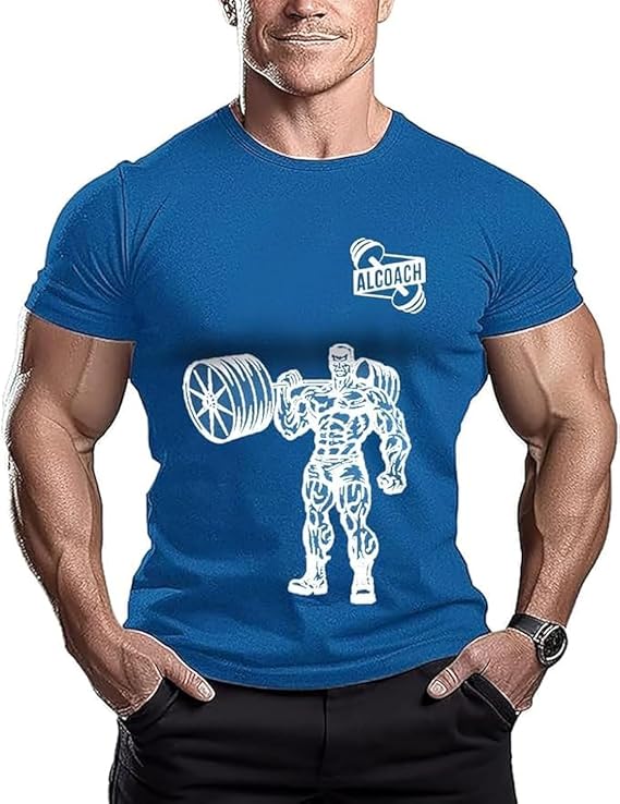 ALCOACH Mens Bodybuilding T-Shirt - Image 5