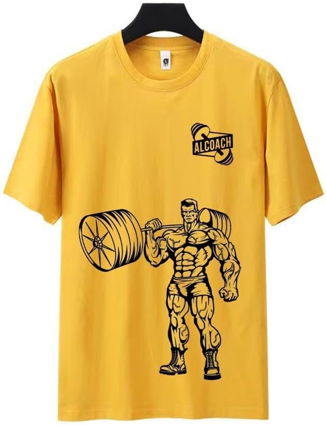 ALCOACH Mens Bodybuilding T-Shirt - Image 2